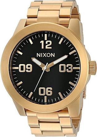 Nixon Corporal SS Mens Watches All Gold/Black, Stainless Steel