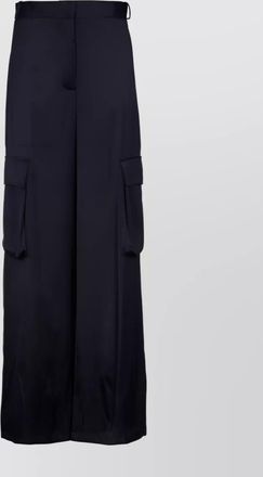 Versace orchid wide-leg cargo trousers