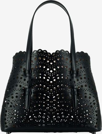 Alaia Kleiner Shopper aus Ajour-Leder Mina 25
