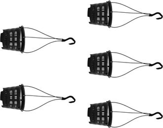 OEM Macetas Colgantes Para Orqu&iacute;deas, -5 Piezas Negras