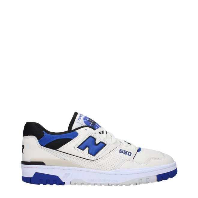 Sneakers 550 Herrens Leder Wei&szlig;/Blau
