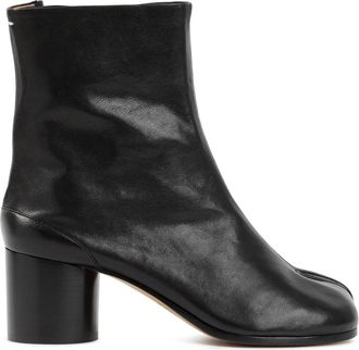 Maison Margiela Tabi Enkellaarsjes - Dames - Laarzen met Hak - Zwart - 36 EU - Leer - Schoenen