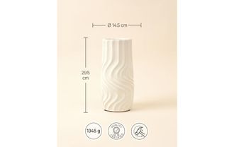 Esm&eacute;e Dekovase &raquo;Vase Twist 45075 cm, Weiss&laquo;