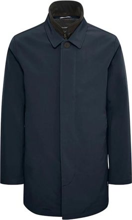 Matinique Donkerblauwe Tec Structuur Jas - Heren - Parka Jassen - Blauw - M - Polyester - Jassen