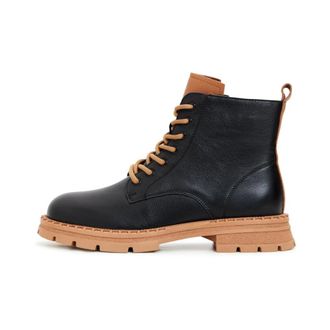 Cesare Gaspari Stivaletti Stringati in Pelle - - Shoes - Donna - Nero - 36 EU