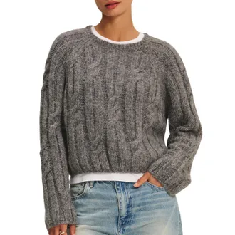 Velvet Marina Sweater In Heather Grey
