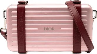 Dior Pre-owned Cross Body Bags, female, Pink, Size: ONE SIZE Pre-owned Vintage Leather Crossbody Bag