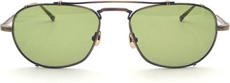 Matsuda M3151 - Antique Gold / Sage Green Sunglasses