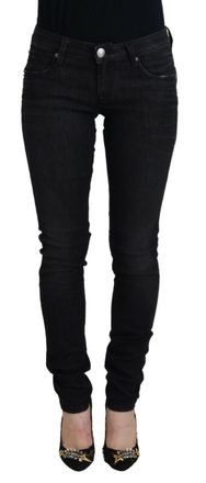 Acht Womens Skinny Jeans - Black Cotton - Size 27 (Waist)