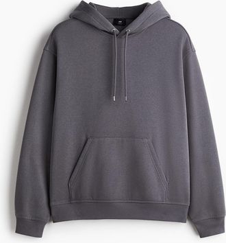 H&M Loose Fit Hoodie in Dark Gray at Nordstrom, Size Xxx-Large