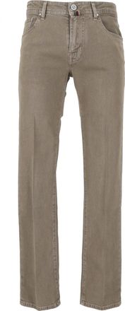 Jacob Cohen Bard Zipper Fly Five-Pocket Slim-Leg Pants