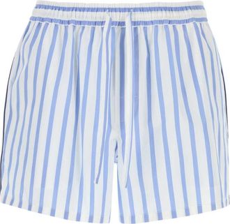 Dolce & Gabbana Light Blue Stripes Shorts