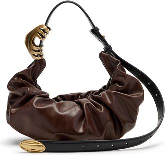 Diesel Grab-D-Hobo bag - Shoulder Bags - Woman - Brown