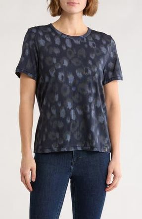 Rag & Bone Leopard Print Jersey T-Shirt in Salmt at Nordstrom Rack, Size Xx-Small