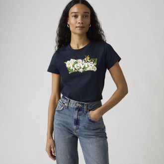 Levi's Perfect Tee - Womens - L - Blue