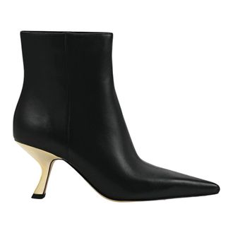Michael Kors Eleganti Stivaletti Neri con Tacco Oro - - Shoes - Donna - Nero - 36 1/2 EU