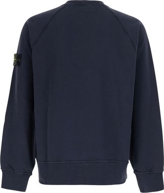 Stone Island Mens Crewneck Sweatshirt Blue Sweatshirts Sweater