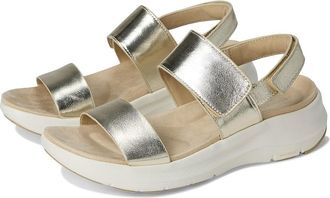 Rockport Qwera Womens Dress Sandals Gold Leather : 9.5 M (B)