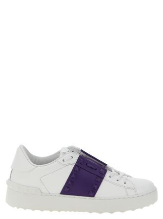 Valentino Garavani Purple Studded Untitled Sneakers