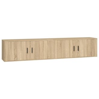 Berkfield Home Wall-mounted TV Cabinets 2 pcs Sonoma Oak 100x34.5x40 cm in Brown