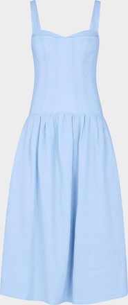 Nicholas Makenna Ruched Sweetheart Corset Midi Dress