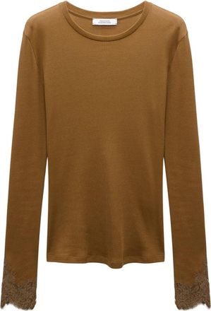 Dorothee Schumacher Long Sleeve Tops - Dames - Longsleeves - Bruin - M - Tops