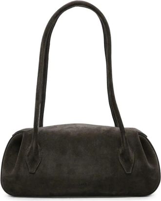 Yuzefi Oyster Shoulder Bag - Dames - Schoudertassen - Bruin - ONE Size - Su&egrave;de - Tassen