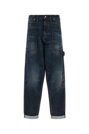 Dolce & Gabbana Dark Blue Solid Jeans