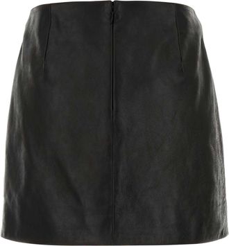 Gucci Womens Skirt Black Calf Skin