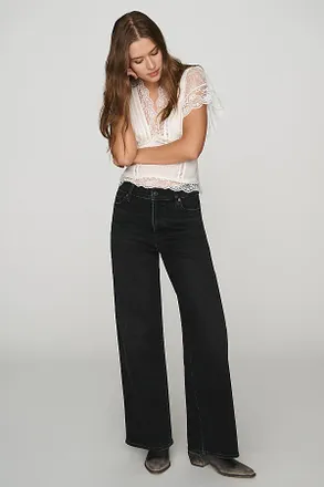 Frame Denim Le Slim Palazzo High-Rise Wide-Leg Jeans