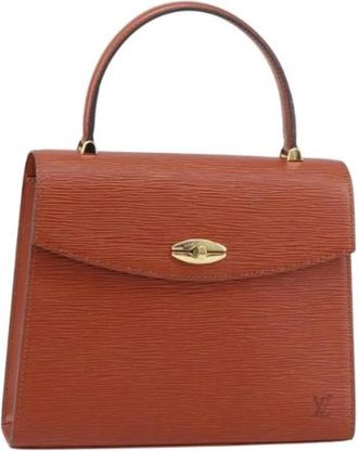 Louis Vuitton Pre-owned Vintage Leren Handtas - Dames - Vintage Handtas - Bruin - ONE Size - Leer - Vintage