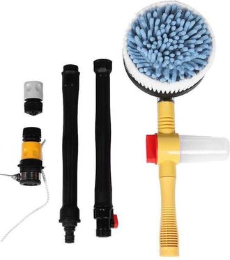 OEM Cepillo Para Lavado De Autos Con Mango Largo Giratorio, Cepillo De Alta Presi&oacute;n Con Rotaci&oacute;n De 360&deg;, Esponja De Limpieza Extra&iacute;ble Y Barra De Herrami