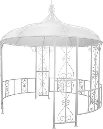 Vente-Unique Chiosco da giardino D300 x H290 cm in Metallo Bianco Stile Ferro battuto - TILCARA