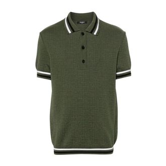 Balmain Hombre, Camisetas, Verde, Talla: S