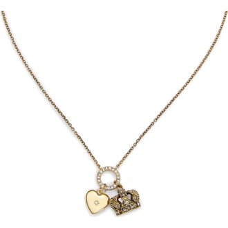 Kurt Geiger Charm Pendant Necklace in Gold at Nordstrom