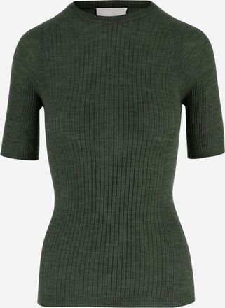 SA SU PHI Geripptes T-Shirt aus Sa Su Phi-Kaschmirmischung