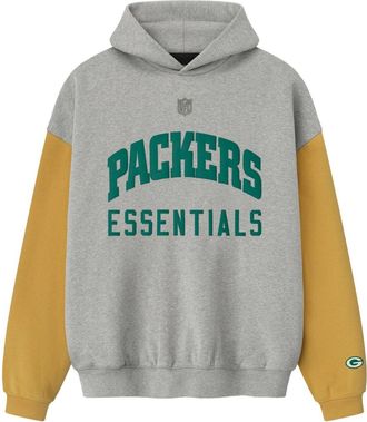 Fear of God x NFL FW25 Packers Sport Hoodie Concrete Heather Canyon 192NF256421F