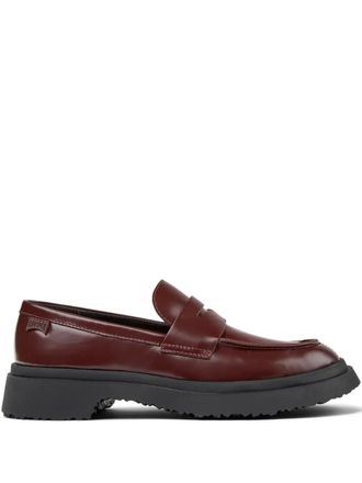 Camper Walden penny leather loafers - Red