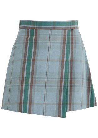 Vivienne Westwood Tartan-print Cotton-blend Mini Wrap Skirt - Multicoloured - 44 (UK12 / M)