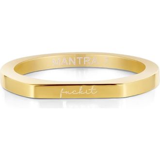 Mantra f*it ring in Yellow Gold at Nordstrom, Size 6