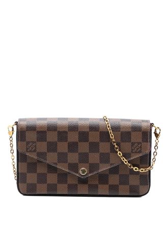Louis Vuitton 2016 Damier Ebene Pochette Felicie crossbody bag - Bruin