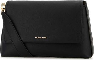 Michael Kors Womens Black Leather Nessa Crossbody Bag Cow Borse A Tracolla