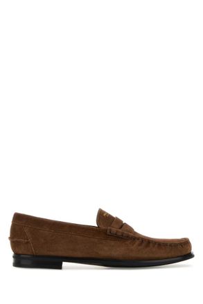 Prada Brown Suede Loafers
