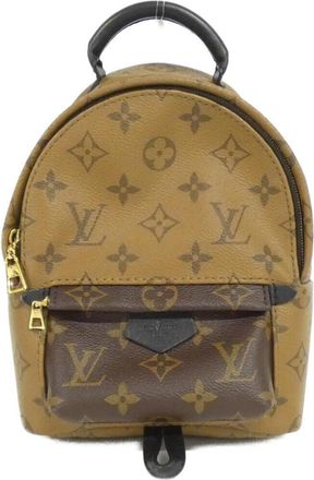 Louis Vuitton Marron Coated Canvas Backpack (Pre-Owned)