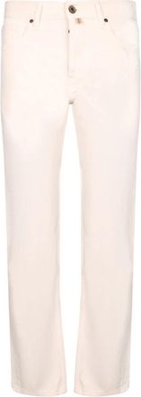 Jacob Cohen Straight Jeans - Heren - Regular Fit Jeans - Wit - W38 - Katoen - Jeans