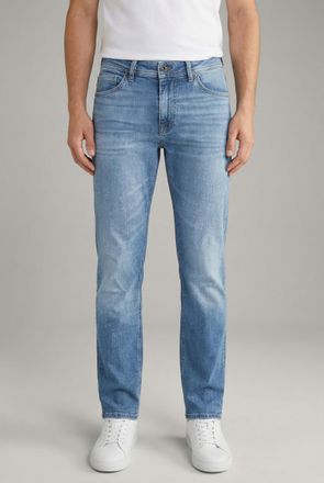 Joop Straight-Jeans JOOP Fortres, Herren, Gr. 32, L&auml;nge 32, aqua blau, Denim/Jeans, Obermaterial: 99% Baumwolle, 1% Elasthan, gerade, Jeans Straight-Jeans