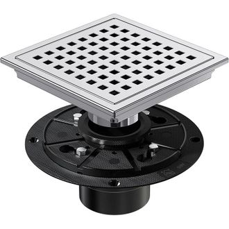 Spark Desag&uuml;e De Piso De Ducha Cuadrado De 11 X 11 Cm, Extra&iacute;ble, Acero Inoxidable 304 De Grado Alimenticio