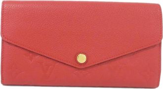 Louis Vuitton Cerise Leather Long Wallet (Bi-Fold) (Pre-Owned)