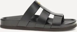 Valentino Garavani Studshield leather slide Sandals Male 41.5