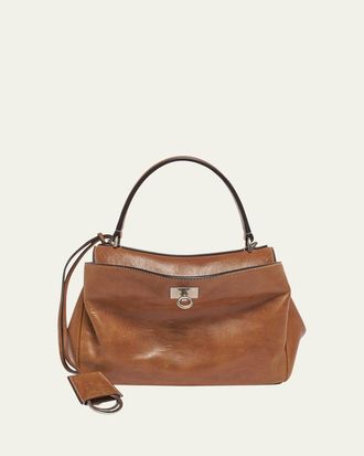Balenciaga Rodeo Leather Top-Handle Bag